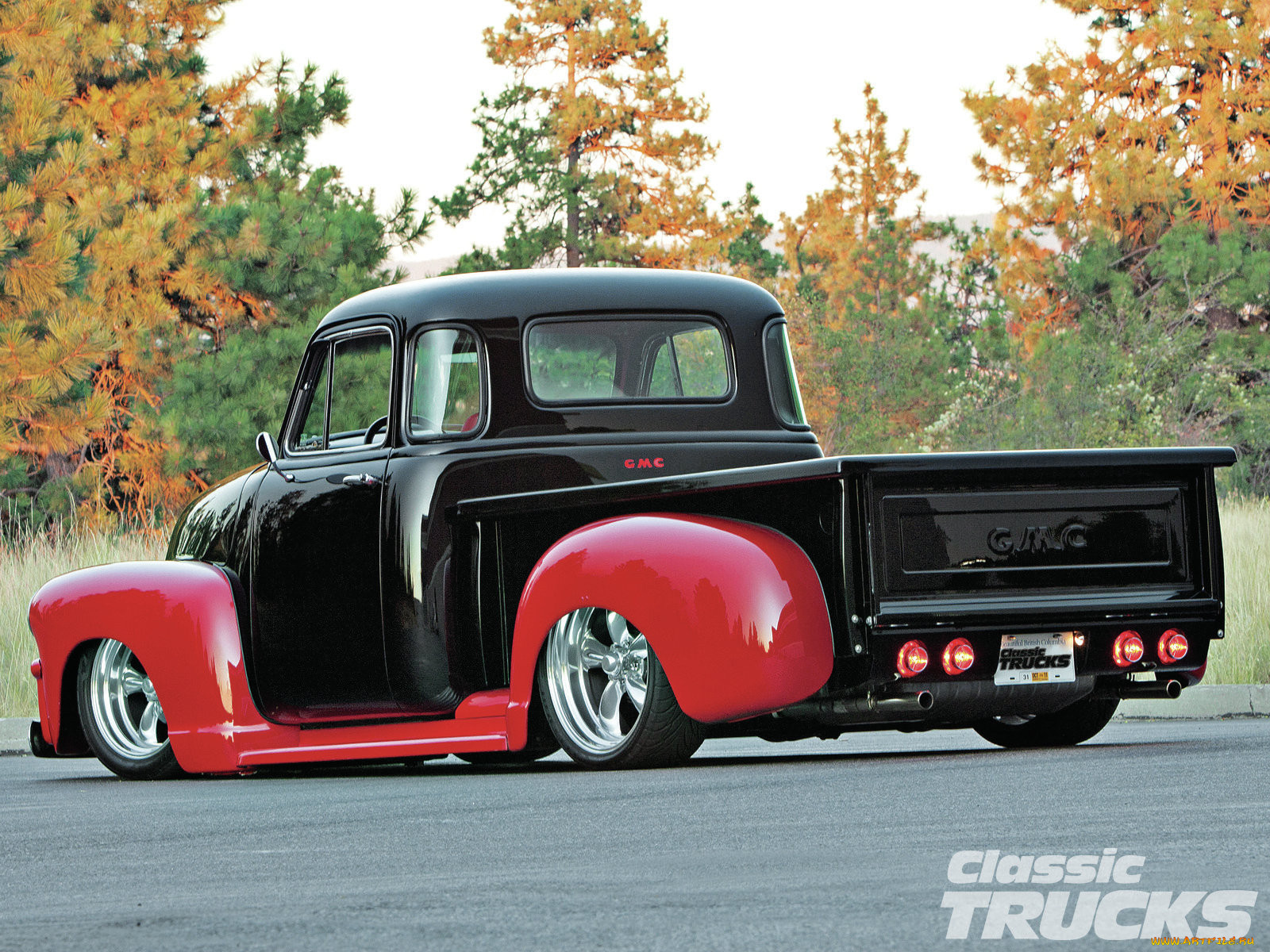 , custom, pick, up, gmc